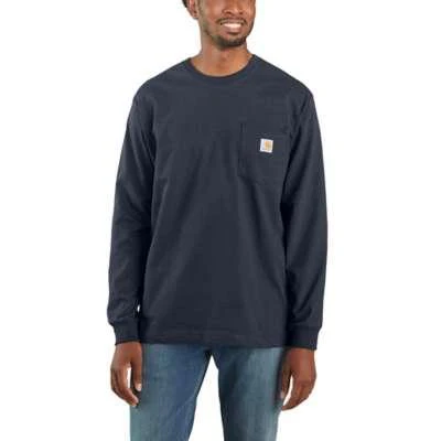 Carhartt Mens Big and Tall Loose Fit Heavyweight Longsleeve Pocket TShirt - Image 5