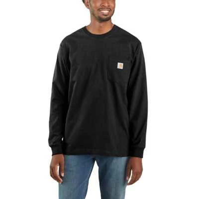 Carhartt Mens Big and Tall Loose Fit Heavyweight Longsleeve Pocket TShirt - Image 8