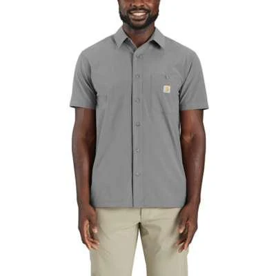 Carhartt Mens Force Sun Defender Relaxed Fit Lightweight Short Sleeve Shirt - Image 3
