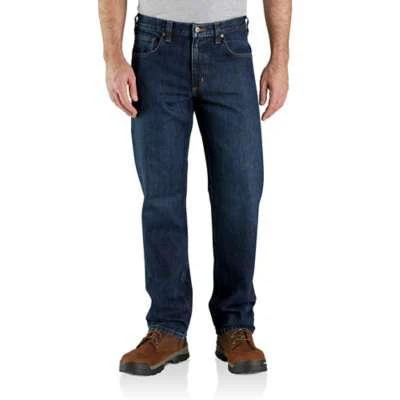 Carhartt Mens Relaxed Fit 100% Cotton Denim Jeans - Image 3