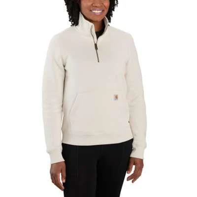 Carhartt Womens Relaxed Fit Midweight QuarterZip Sweatshirt - Image 3